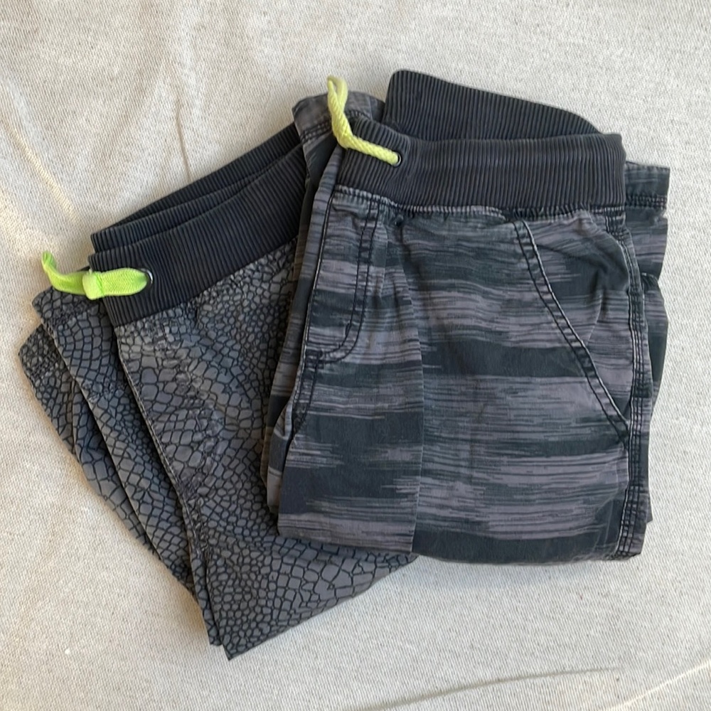 Two pairs Circo elastic waist shorts size L (12-14)